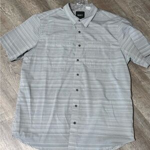 5.11 Tactical Gray Striped Casual Button Down Shirt